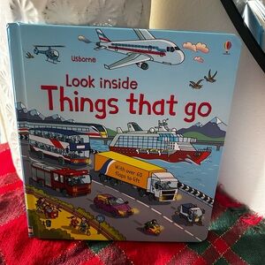 Usborne Look Inside Things That Go Lift Flaps Children’s Hard Cover Board Book
